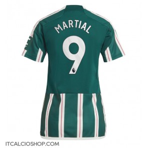Manchester United Anthony Martial #9 Seconda Maglia Femmina 2023-24 Manica Corta